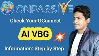 💥Wow, Check Your OConnect AI VBG🔷 Full Information: Step by Step #ONPASSIVE