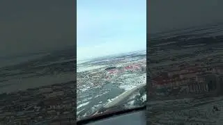 ULAM, RW06. Визуальный заход на посадку