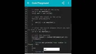 how to search an element in an array #searching #javaprogrammers #codingtime