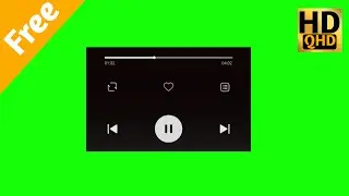 5 minute background green screen template ।। Green Screen audio player 