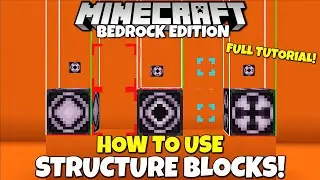 How To Use Structure Blocks In Minecraft Bedrock! Tutorial (Everything You Need To Know)