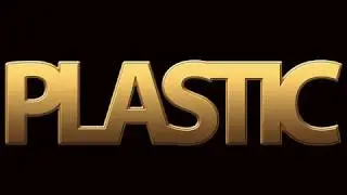 Golden Plastic Text Effect Photoshop Tutorial