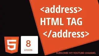 How to use address tag in html || How to add contact information in html ||Address tag Techno Sunita
