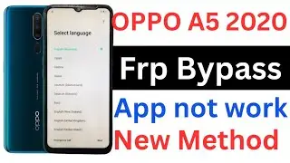 oppo a5 2020 frp bypass / oppo a5 2020 frp bypass talkback not working /