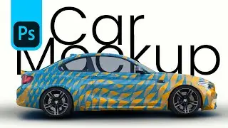 Car Mockup Photoshop in Adobe Photoshop.