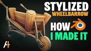 Stylized Wheelbarrow Breakdown | Game-Ready Asset in Blender & Substance Painter