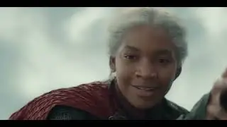 Baela with her dragon Moondancer chasing down Ser Criston Cole S2E3 Scene