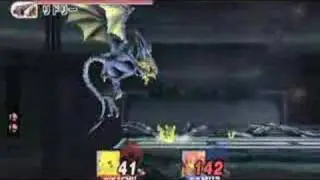 SSBB SSE Co-op Ridley battle