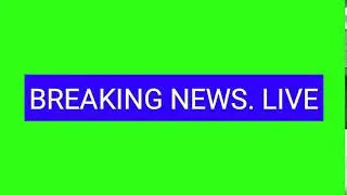 New green screen background breaking news