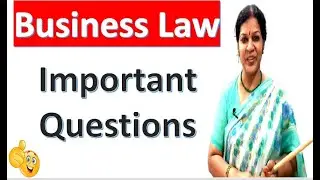 Business Law - Important Questions