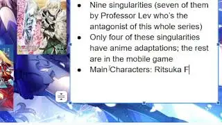 I DID AN ANIME SERIES PITCH ON FATE!!!
