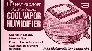 8 Hours Old unbalanced FILTERED Hankscraft humidifier Noise V3 ( ASMR / Sleep / Black Screen )