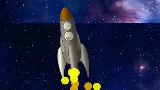 rocket Launching into space/animation Launching a rocket
