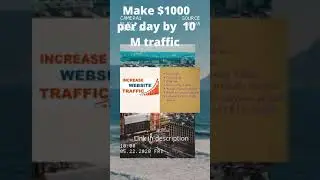 Make $1000 per day buy this traffic source #shorts# sports