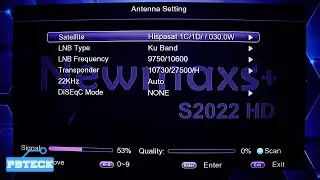 💎 How To Scan NigComSat 42.5°E TurkSat 42.0°East Free Channels  On Newmax Decoder | Pbteck