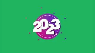 happy new year 2023 | Happy New Year 2023 animation- green screen effect background 😃