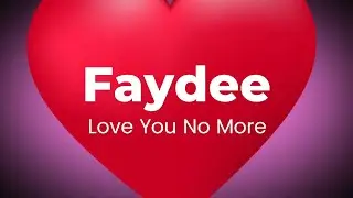 Faydee - Love You No More (Lyric video)