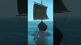 Геральт плывет на лодке 