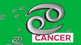 Floating Zodiac Cancer Green Screen Effect | Emotional and Intuitive Visuals
