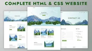 How To Make Website Using HTML & CSS | Complete Responsive Multipage Website Design step by step
