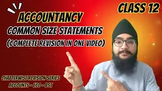 Common Size Statements | Complete Concept and Question | Class 12 |