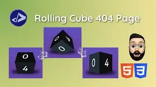 404 Page | Customized Dev | Rolling Cube 404 Page using HTML & CSS
