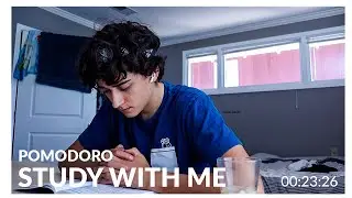 study with me | Real Time 100 Minute Pomodoro (with music)