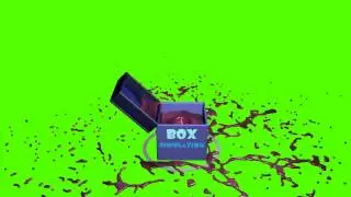 Green Screen Box Splash Animation