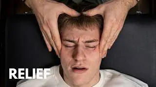 After a Stressful Day 😴 This Really Helps (Deep Head Massage)