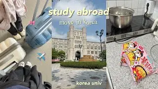 moving to Korea as sisters ✈️⋆.𐙚˚ study abroad, korea university, pack with us ep.1