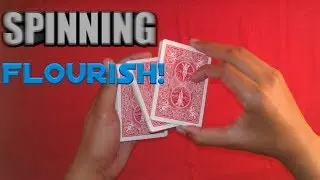 SPINNING Packet Card Flourish - TUTORIAL (Beginner Flourish)