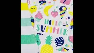Poncho toalla infantil - Hello Summer