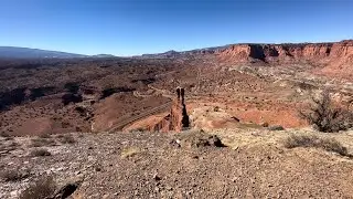 Solo Day Hiking Chimney Rock Trail and Petroglyphs in Capitol Reef National Park
