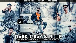 Dark Gray And Blue lightroom presets 2021 free