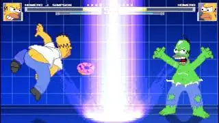 MUGEN Fight | Homero J. Simpson VS Homero