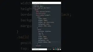 Moving Ball with HTML and CSS Animation 
