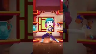 My talking Angela 2 kunfu fight💪⚡ #short #@nor.cats