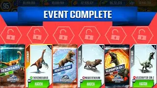 UNLOCK THERIZINOSAURUS, VELOCIRAPTOR GEN 2, MEGISTOTHERIUM 999+ | JURASSIC WORLD THE GAME