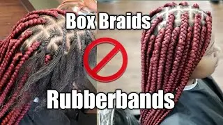 BEGINNER FRIENDLY Medium Box Braids NO RUBBERBANDS
