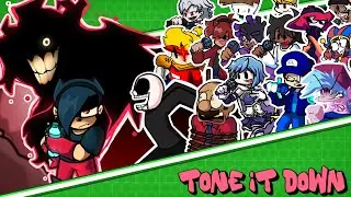 TONE IT DOWN But Every Turn Different Character Sings 😼🎶 (FNF: HAZY RIVER)