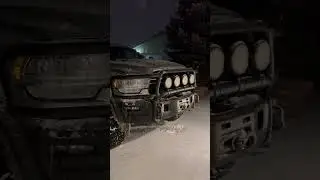 Baby’s first snow #prospectorxl #dodge3500 #aev