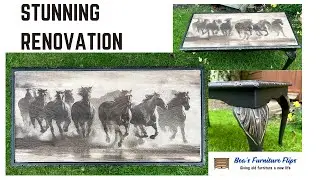 Stunning Upgrade - How to Renovate a Coffee Table with a Beautiful Engraved Design? #upcycling #diy