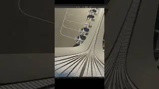 MAD Architects Airport terminal 3d model with Blender 