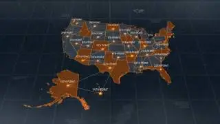 USA Map-After Effects Template Videohive