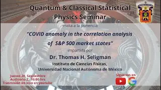 COVID anomaly in the correlation analysis of S&P 500 market states -  Dr. Thomas H. Seligman