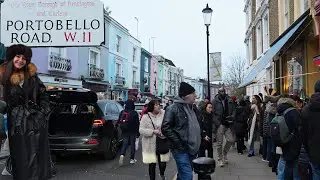London's Most FAMOUS Antiques Market - Portobello Road Market