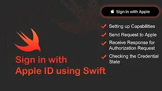 How to add Sign In with Apple Button to your Swift Project