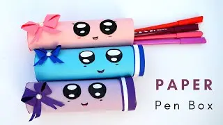 How to Make Origami Paper Pen Box | DIY Tutorial