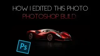 DeTomaso P72 Launch Photo - Studio Photoshop Retouching Build