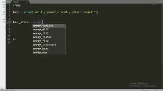 array slice in php